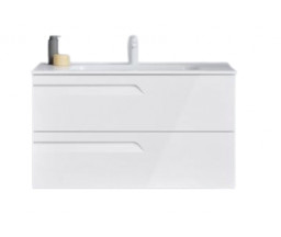 MOBILIER BAIE ROYO VITALE CU LAVOAR, SUSPENDAT, MDF, ALB LUCIOS, 80x39x56.5cm