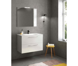 КОМПЛЕКТ МЕБЕЛИ ДЛЯ ВАННОЙ ROYO EASYLINE ПОДВЕСНОЙ, C ЗЕРКАЛОМ,БЕЛЫЙ 60x46x56.5cm