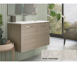 MOBILIER SAVINI DUE CORALLO 60, 2 USI SI LAVOAR, L.61XA.47XH53CM, ROVERE GRIGIO