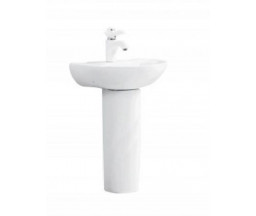 LAVOAR MIRA PENTRU COPII, CU PICIOR, ALB LUCIOS, 43x34x58cm