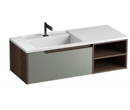 МЕБЕЛЬ ДЛЯ УМЫВАЛЬНИКА KRONER DAWSON 120, ПОДВЕСНАЯ, MDF, ЗЕЛЁНАЯ, 119x52x35 cm