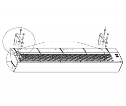 SISTEM FIXARE ORIZONTAL PENTRU PERDELE DE AER GUARD