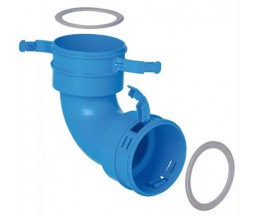 СОЕДИНИТЕЛЬ ДЛЯ ГОФРИРОВАННОЙ ТРУБЫ, STABILE, 90 ГРАДУСОВ, D 92 mm