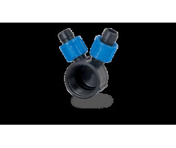 CAP DISTRIBUITOR TUB PICURARE DRIPLINE CU 2 CAI D.16x1"