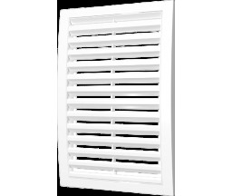 GRILA VENTILARE DREPTUNGHIULARA, DIN ABS-PLASTIC, 250x250 mm