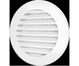 GRILA VENTILARE ROTUNDA CU PLASA, DIN ABS-PLASTIC, 100 mm