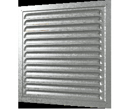 GRILA VENTILARE EXTERIOARA, DIN OTEL ZINCAT CU PLASA, 200x200 mm
