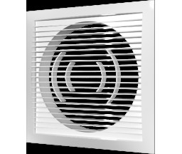 GRILA VENTILARE DREPTUNGHIULARA CU FLANSA, DIN ABS-PLASTIC, 170x170 mm D 125 mm