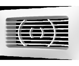GRILA VENTILARE DREPTUNGHIULARA, CU FLANSA, DIN ABS-PLASTIC, 60x120 mm