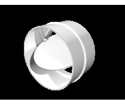 RACORD CONECTARE TUB VENTILATIE ROTUND, CU SUPAPA DE SENS, D 125 mm