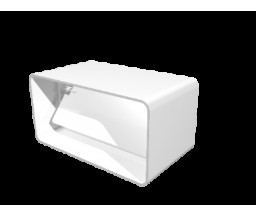 RACORD CONECTARE TUB VENTILATIE DREPTUNGHIULAR, CU SUPAPA DE SENS, 55x110 mm