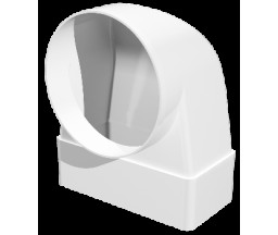COT PENTRU CONECTARE TUB ROTUND/RECTANGULAR VENTILATIE, 55x110 mm x D100 mm