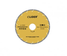 DISC DIAMANTAT SEGMENTAT TURBO 230x0.3x22.23 mm