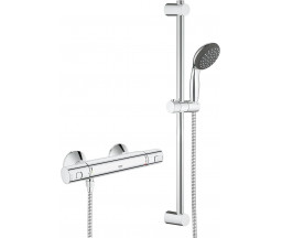PACHET GROHE START BATERIE PENTRU DUS CU TERMOSTAT SI SET DUS TEMPESTA, BARA 60 cm, CROM