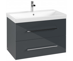 MOBILIER DE BAIE VILLEROY AVENTO, CRYSTAL GREY, L.76X44.7X52CM