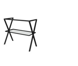 SUPORT METALIC SAVINI LINEA 80CM, NEGRU