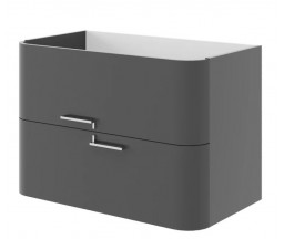 MOBILIER BAZA GEOS PENTRU LAVOAR, 2SERATRE, SUSPENDAT, GRIGIO SCURO, 80CM