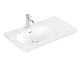 LAVOAR PENTRU MOBILIER SKYLA, 80x46x16cm, CU PREAPLIN, ALB ALPIN