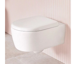 VAS WC SUSPENDAT VILLEROY SKYLA COMBI PACK, TWIST FLUSH, CAPAC INCLUS, ALB, 37x53 cm