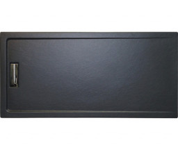 CADITA DUS DREPTUNGHIULARA CELESTA SLIM, L.170xL.80xH.4cm, NEAGRA