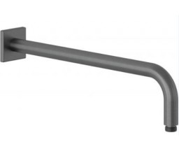 BRAT DE KLUDI A-QA, ROZETA PATRATA, MONTARE DIN PERETE, L40cm, BRUSHED GUNMETAL