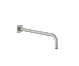 BRAT DE DUS KLUDI A-QA, ROZETA PATRATA, MONTARE DIN PERETE, L40cm, BRUSHED NICKEL