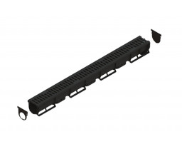 ЛОТОК ВОДООТВОДНЫЙ SPARK2 PP С РЕШЕТКОЙ ПП A15, DN70, 1000x130x70 mm