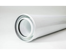PRELUNGITOR COAXIAL D 110/160 mm, L 1000 mm, THERM 90 KD.A