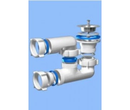 SIFON PENTRU CADITA DUS ANI PLAST (E210), REGLABIL, 1 1/2"x40 mm