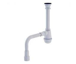 SIFON PENTRU LAVOAR ANI PLAST (C1015), LUNG, TIP BUTELIE 1 1/4"x40, CU TUB FLEXIBIL 40x40/50 mm