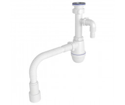 SIFON PENTRU LAVOAR ANI PLAST (С1315), CU RACORDARE MASINA DE SPALAT 1 1/4"x40, CU TUB FLEXIBIL 40x40/50 mm