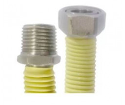 RACORD FLEXIBIL GAZ,  EXTENSIBIL, GALBEN, FE-FI 1/2", 26-52 cm