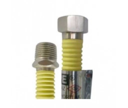 RACORD FLEXIBIL GAZ,  GALBEN, FE-FI 1/2", 250 cm