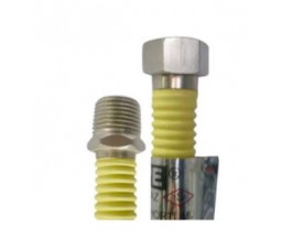 RACORD FLEXIBIL GAZ,  GALBEN, FE-FI 1/2", 90 cm