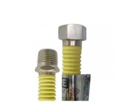 RACORD FLEXIBIL GAZ,  GALBEN, FE-FI 1/2", 150 cm
