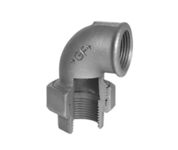 УГОЛОК С АМЕРИКАНКОЙ ЧУГУННЫЙ ОЦИНКОВАННЫЙ GF 1 1/2" ВР-ВР